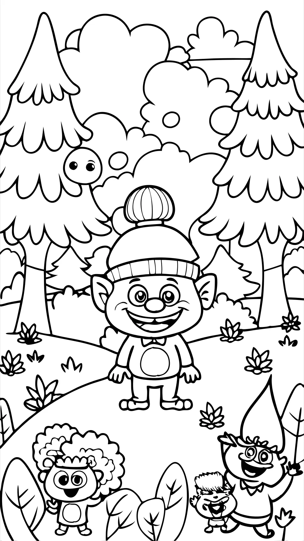 trolls printable coloring pages